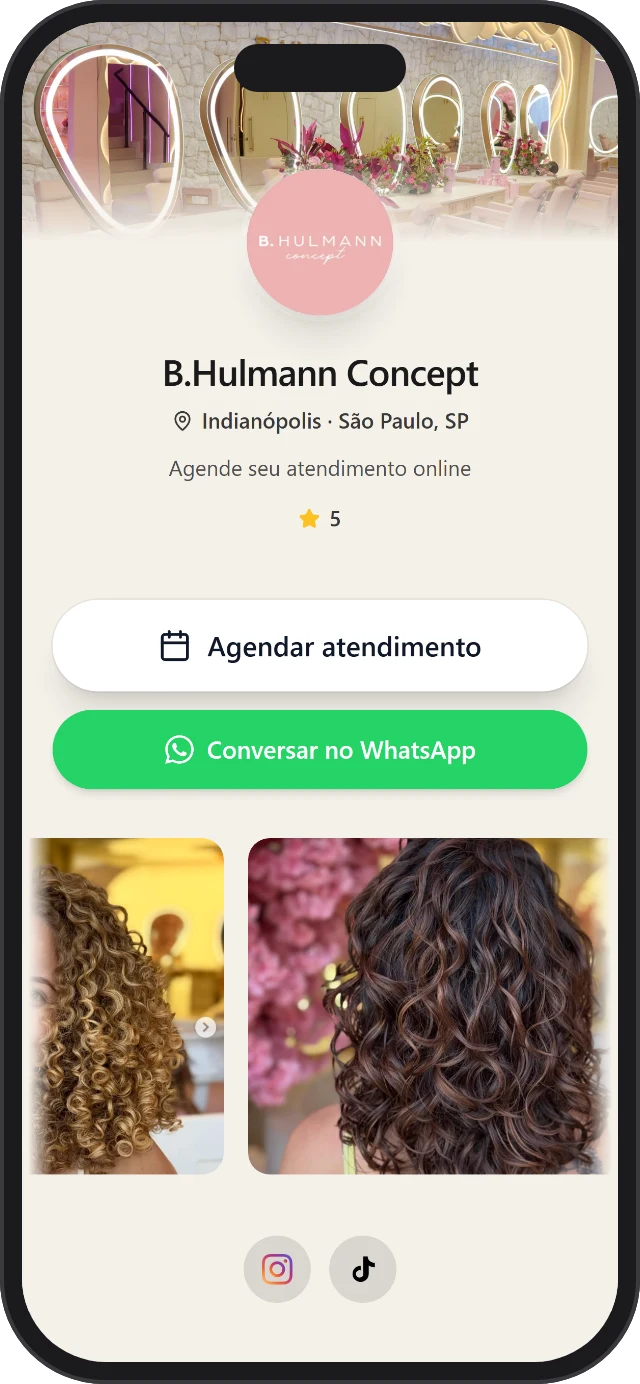 Banner, logo e fotos do seu espaço
